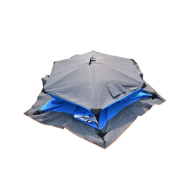 Large Five-Sided Fiberglass Frame Ice Fishing Tent