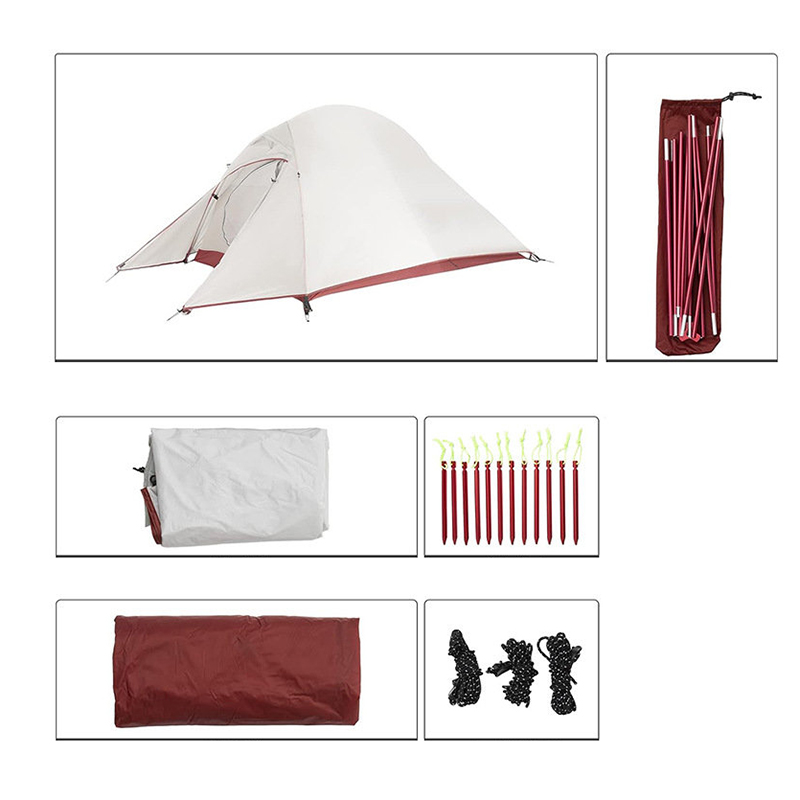 Double-Layer Portable Hiking Tent For Two Persons