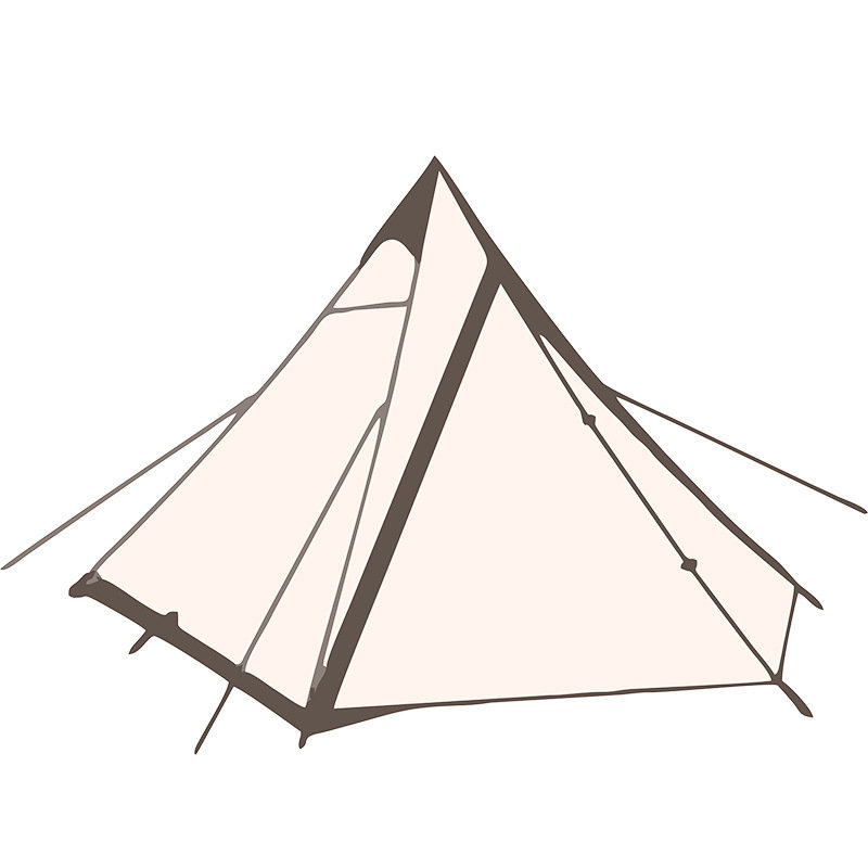 Lightweight Indian Camping Rainproof Pyramid Tent