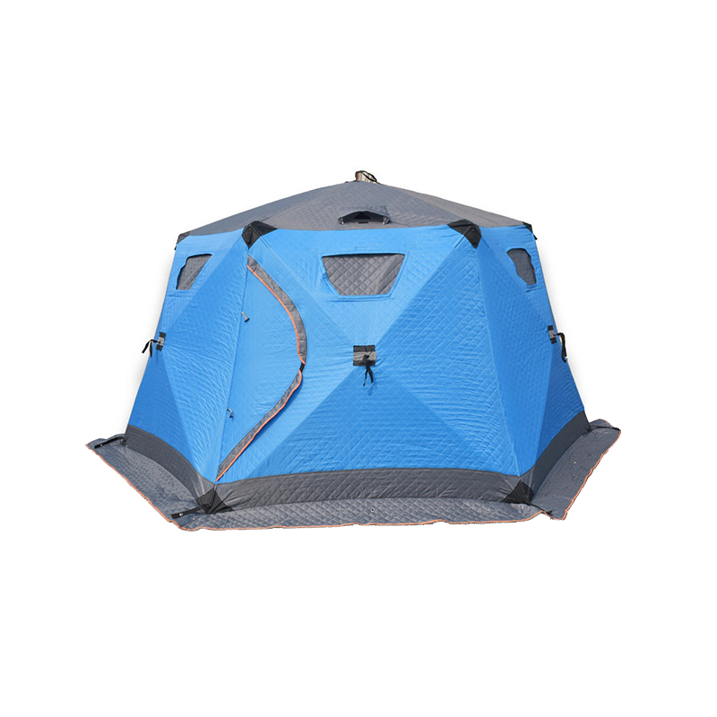 Large Five-Sided Fiberglass Frame Ice Fishing Tent