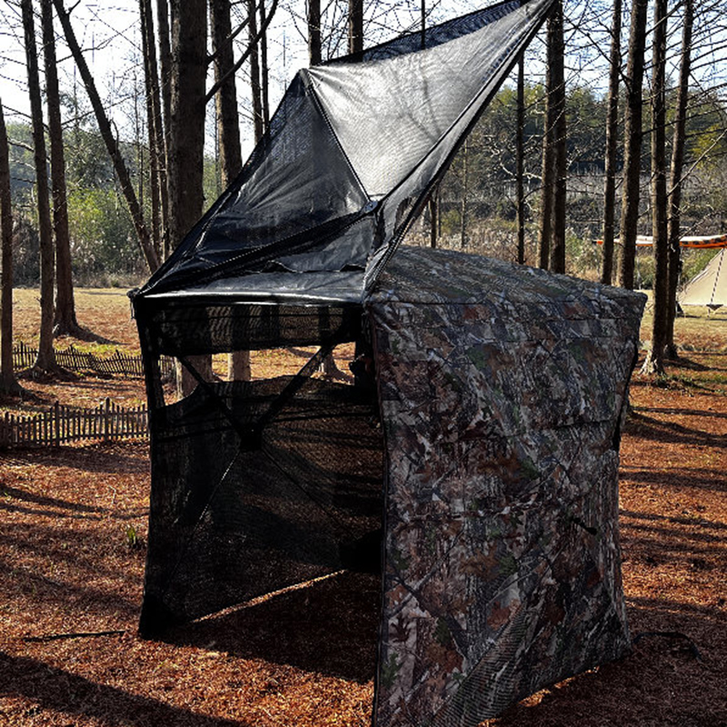 360° See Through No Skirt Hunting Blind