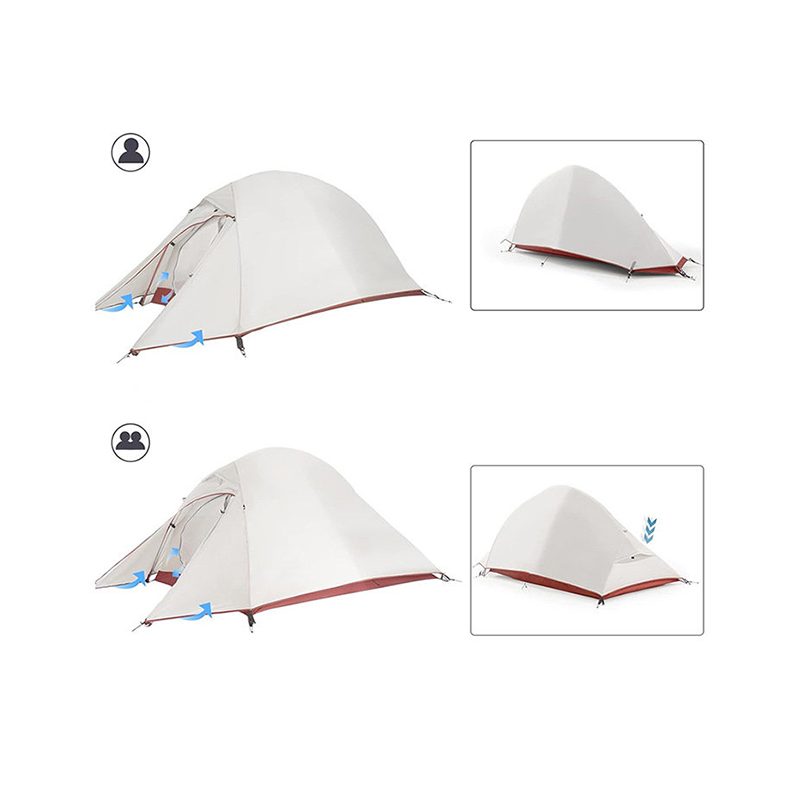 Double-Layer Portable Hiking Tent For Two Persons