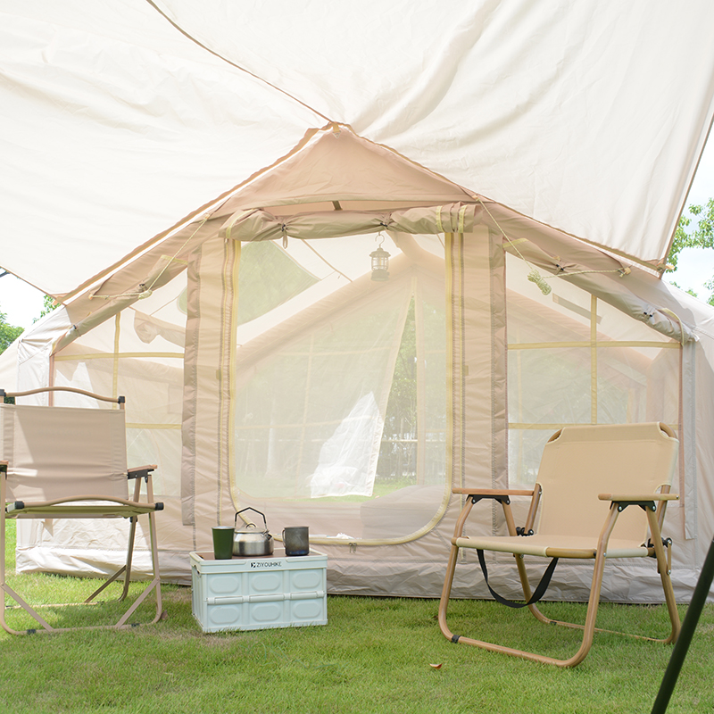 6.3m² Inflatable tent  With camping canopy
