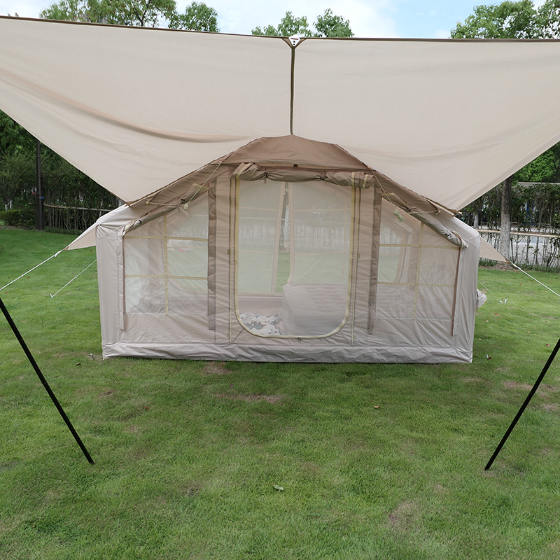 6.3m² Inflatable tent  With camping canopy