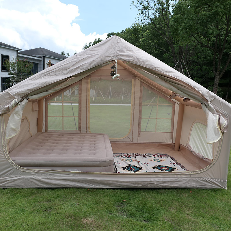 6.3m² Inflatable tent  With camping canopy