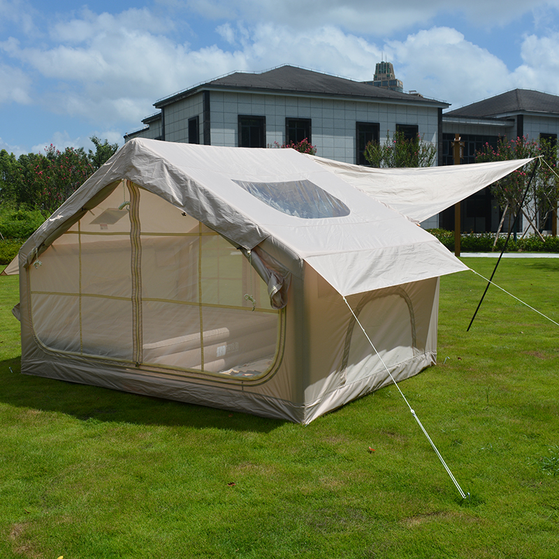 6.3m² Inflatable tent  With camping canopy