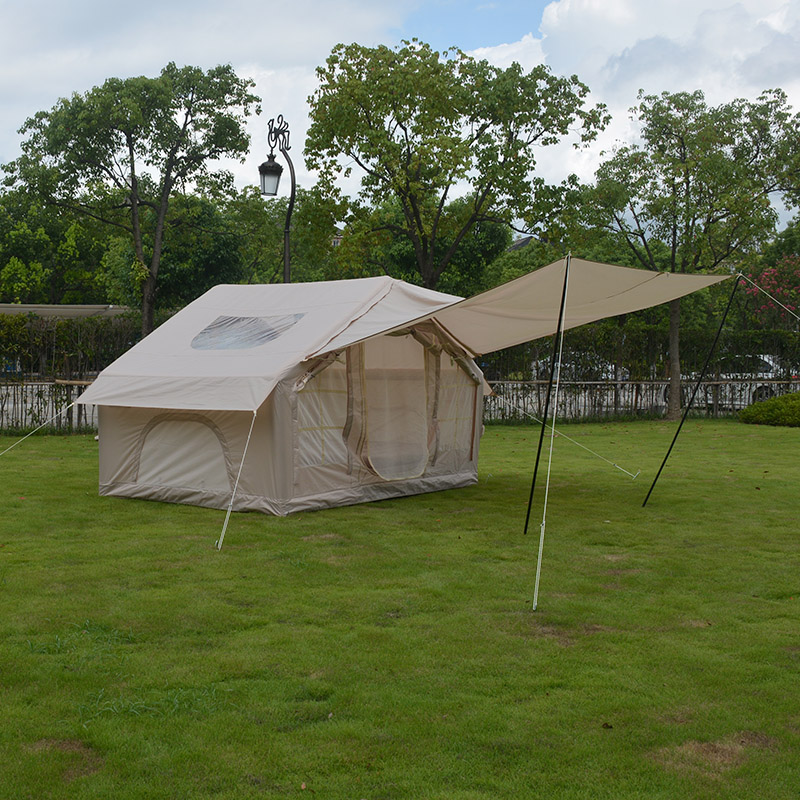 6.3m² Inflatable tent  With camping canopy