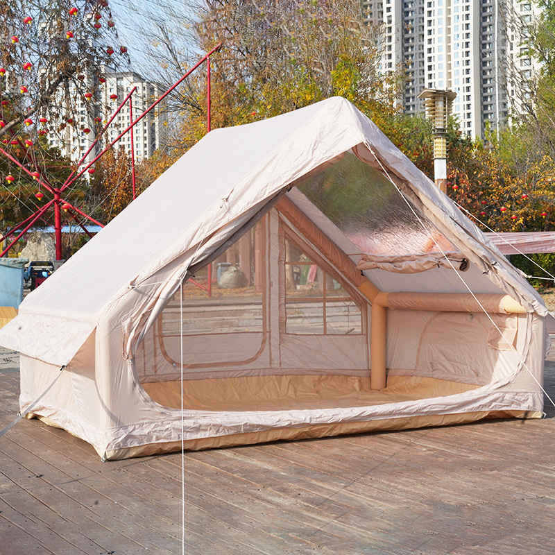 6.3m² inflatable tent Double door TPU Windows