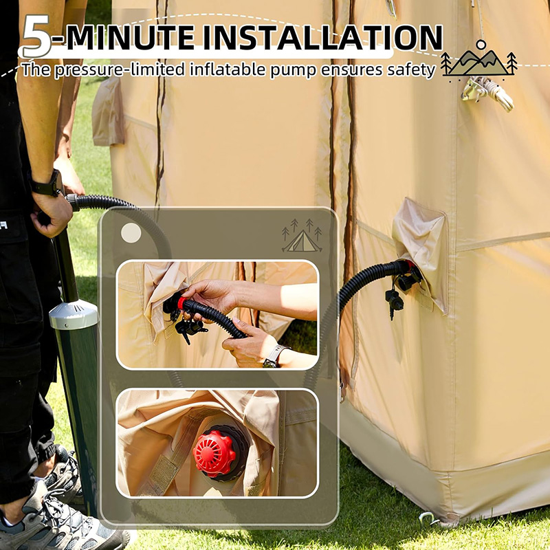12m² inflatable tent Double door 2 TPU Windows