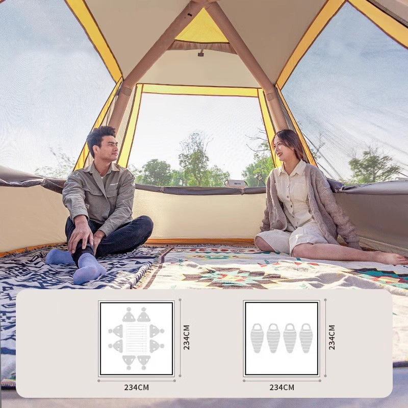 4m² inflatable tent Single door