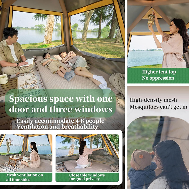 4m² inflatable tent Single door