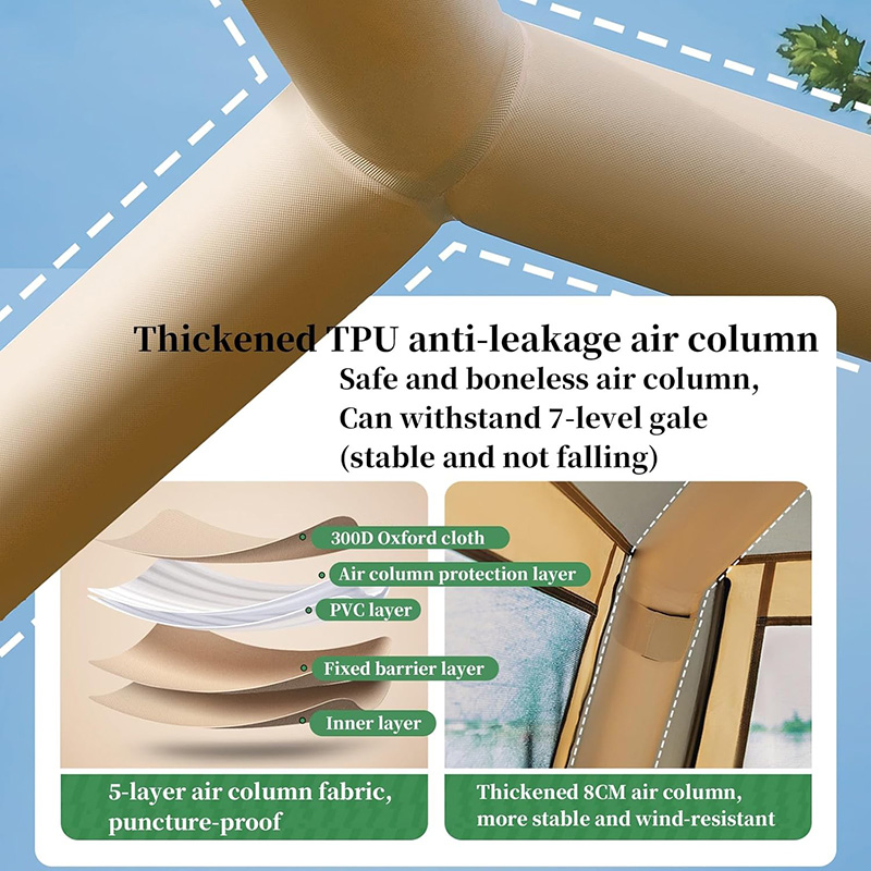 4m² inflatable tent Single door
