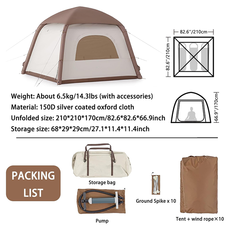 4.41m² Dome inflatable tent