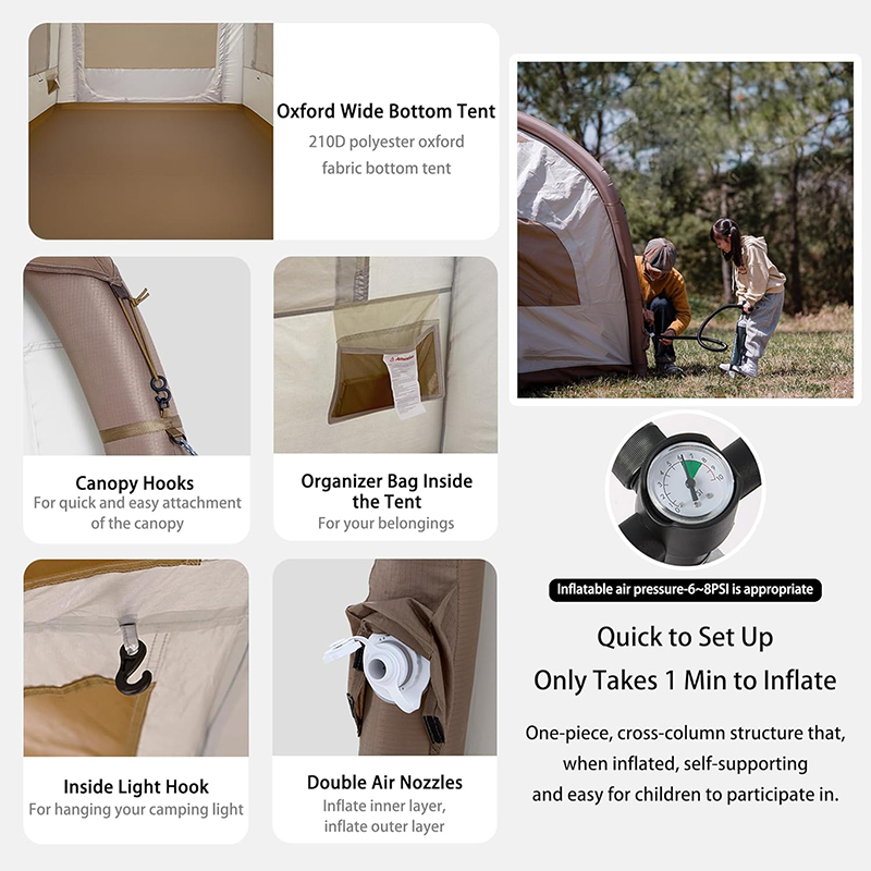 4.41m² Dome inflatable tent