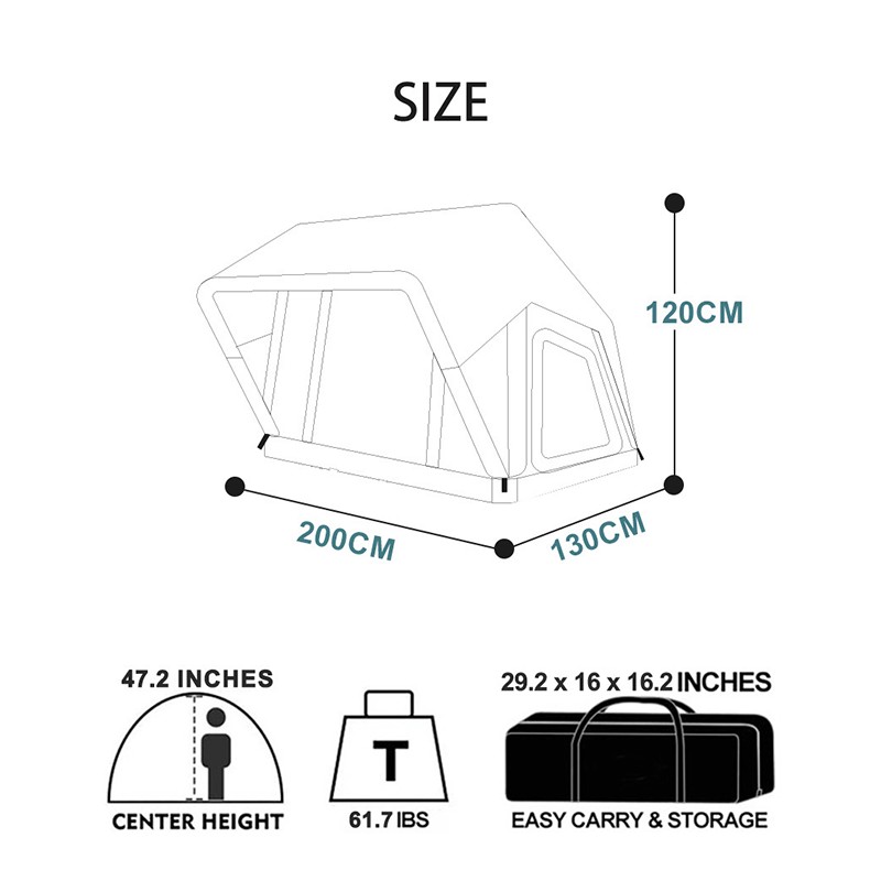 Inflatable Rooftop Tent for Cars