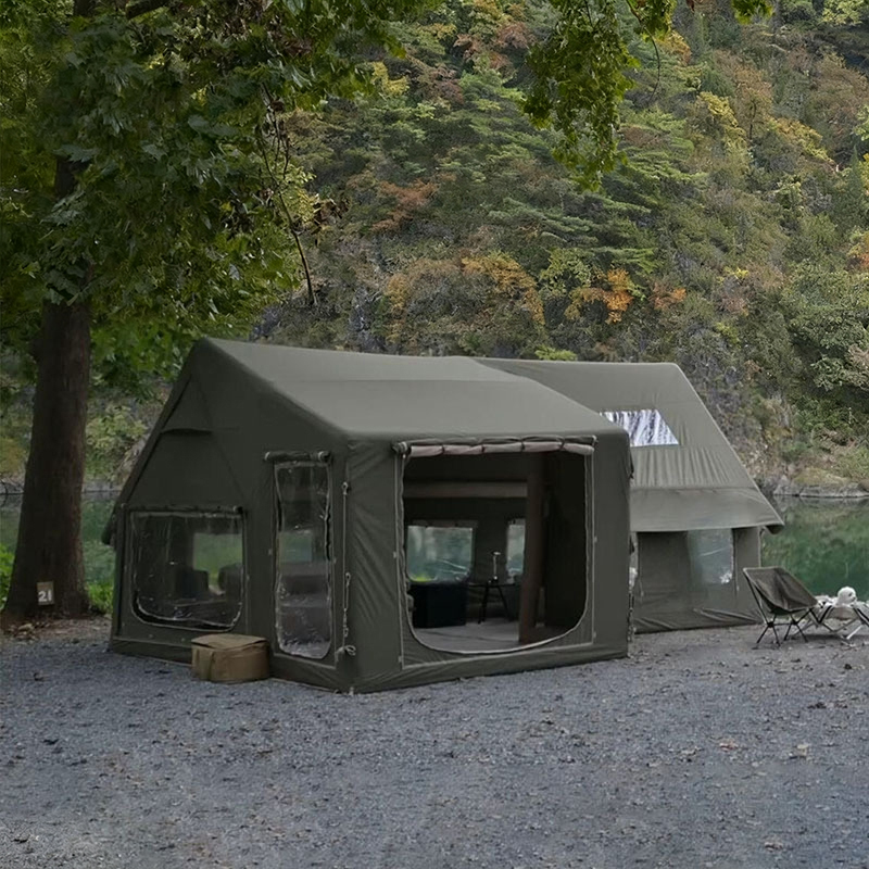Inflatable Gable Tent with One Bedroom and One Living Room